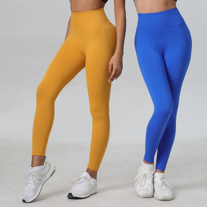 Autumn and winter peach hip yoga trousers sports cycling pants quick-drying yoga clothes high waist tight fitness pants