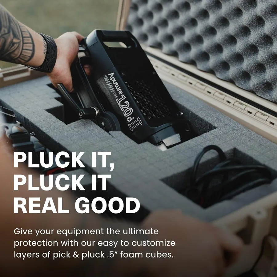 25 대형 방수 하드 케이스 모델 839 맞춤형 폼 내부 포함 휴대용 보호용 보관 여행 사냥 군사용