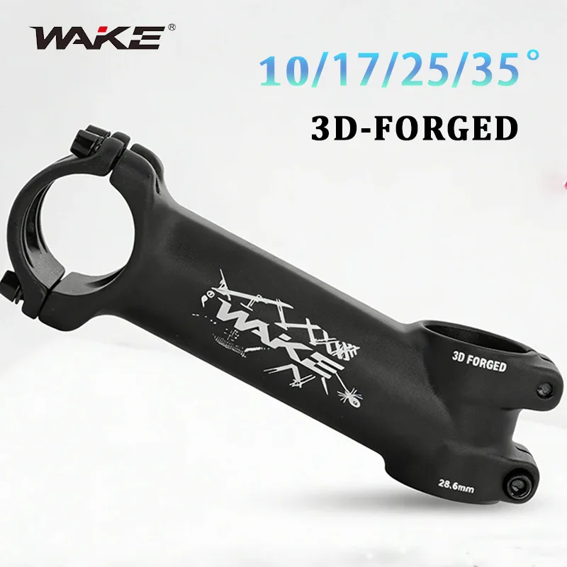 WAKE Fahrradlenker-Vorbau 10/17/25/35 Grad Fahrradvorbau 120/130MM MTB Power Aluminiumlegierung Fahrrad-Vorbauten