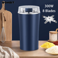 110V/220V Electric Grain Grinder 8 Blades Coffee Beans Grinders 300W Stainless Steel Nuts Bean Grain Mill Herbs Grinding Machine