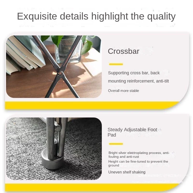 Home Living Room Kitchen Appliance Storage Shelf 18mm Thick Particleboard Multi-functional Warehouse Basement Storage Rack image 5