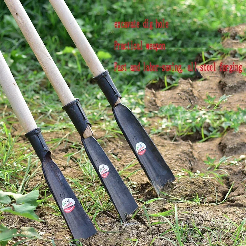 1Pcs Hand-Forged Pit Digging Artifact Tool for Digging Electric Pole Hole Shovel Soil Sample Barrel Tree Digging Hole Shovel