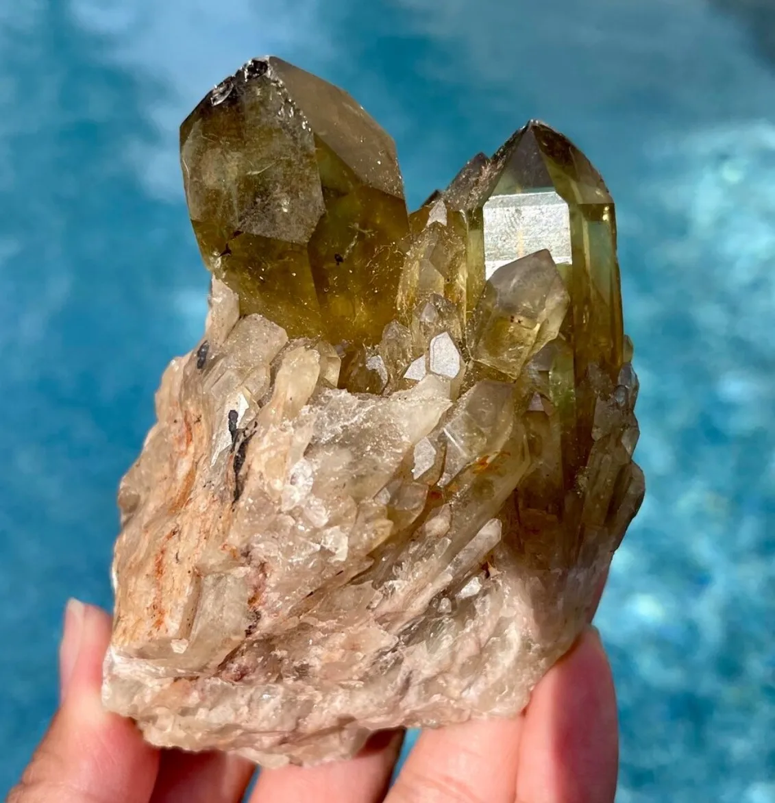 Natural Citrine Candle Cluster, Raw Crystal Specime, Home Decoration Crafts