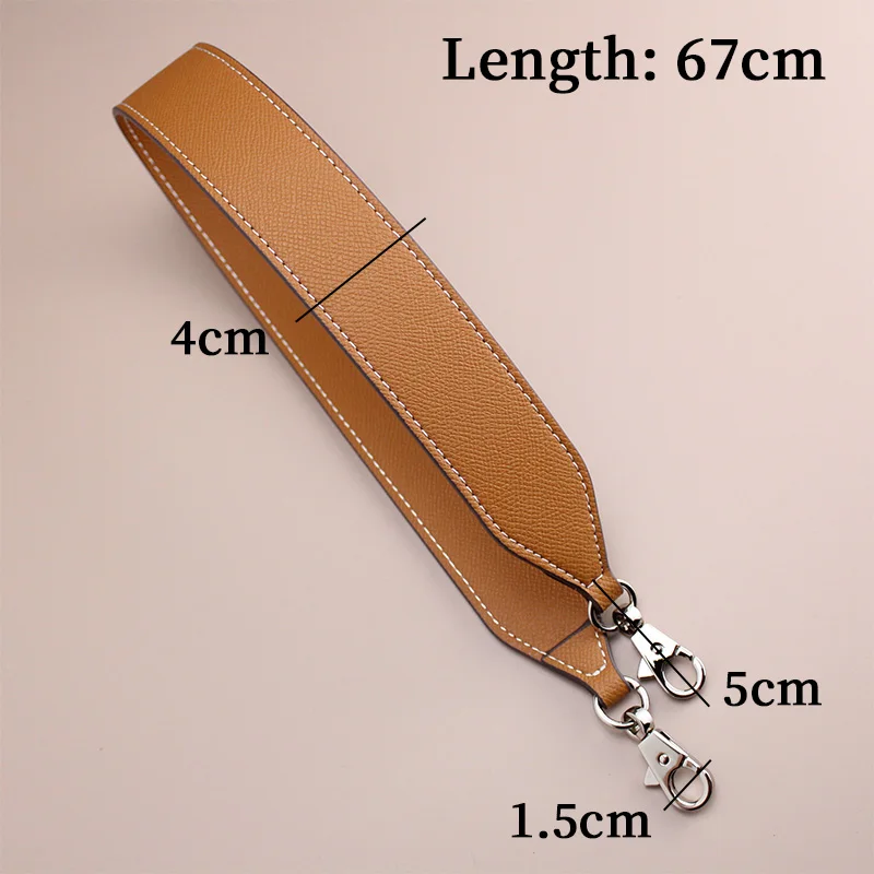 TINBERON Leather Bag Strap Accessories 67cm Underarm Bag Strap Women's Handbag 25 28 30 Replacement Wide 4CM Shoulder Bag Straps