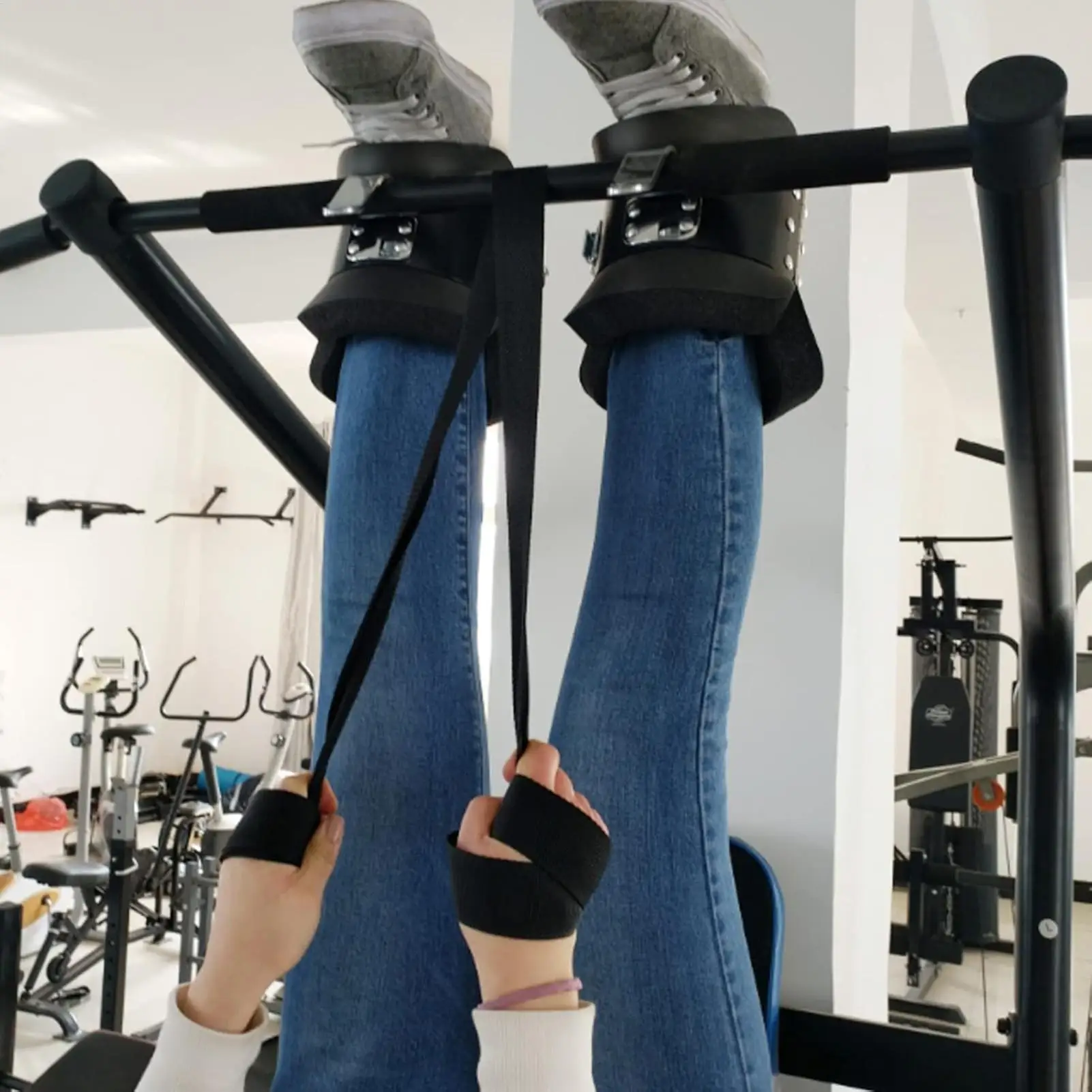 1 Pair Hanging Pull Up Boots Home Gym Anti- Inversion Hang Up Boots Strength Training Inversion Equipment For Fitness Neck Back