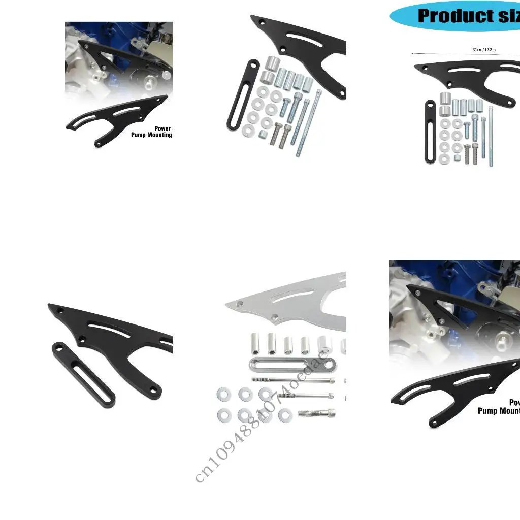 Strong Aluminum Steering Bracket Power Steering Pump Easy Installation 2 Color for Option for Car 289 302 351W Saginaw 