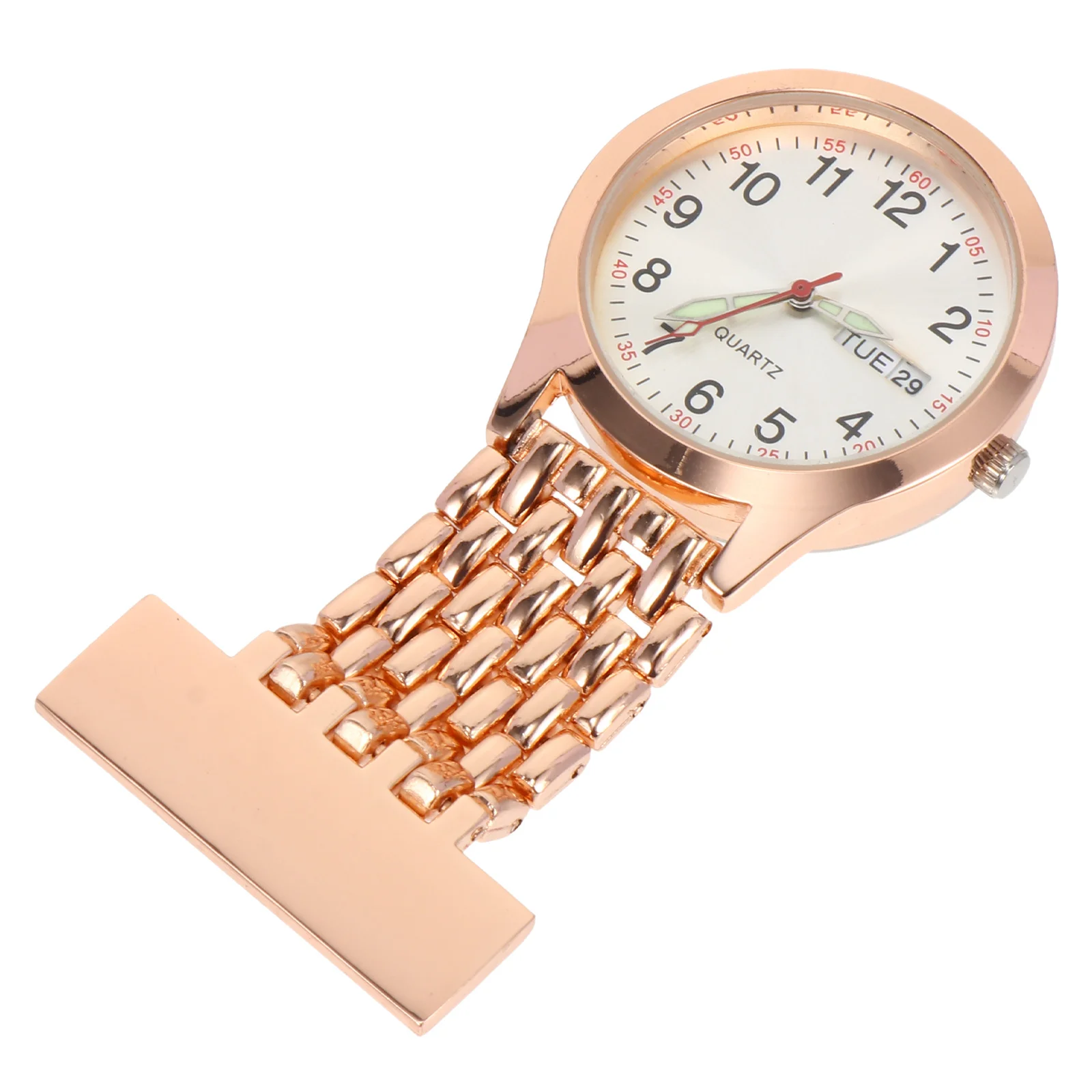 1 قطعة ممرضة طبية معلقة ساعة جيب العملي كليب على بروش دائم التمريض ساعة مضيئة الهاتفي دقيقة Timekeeper #4