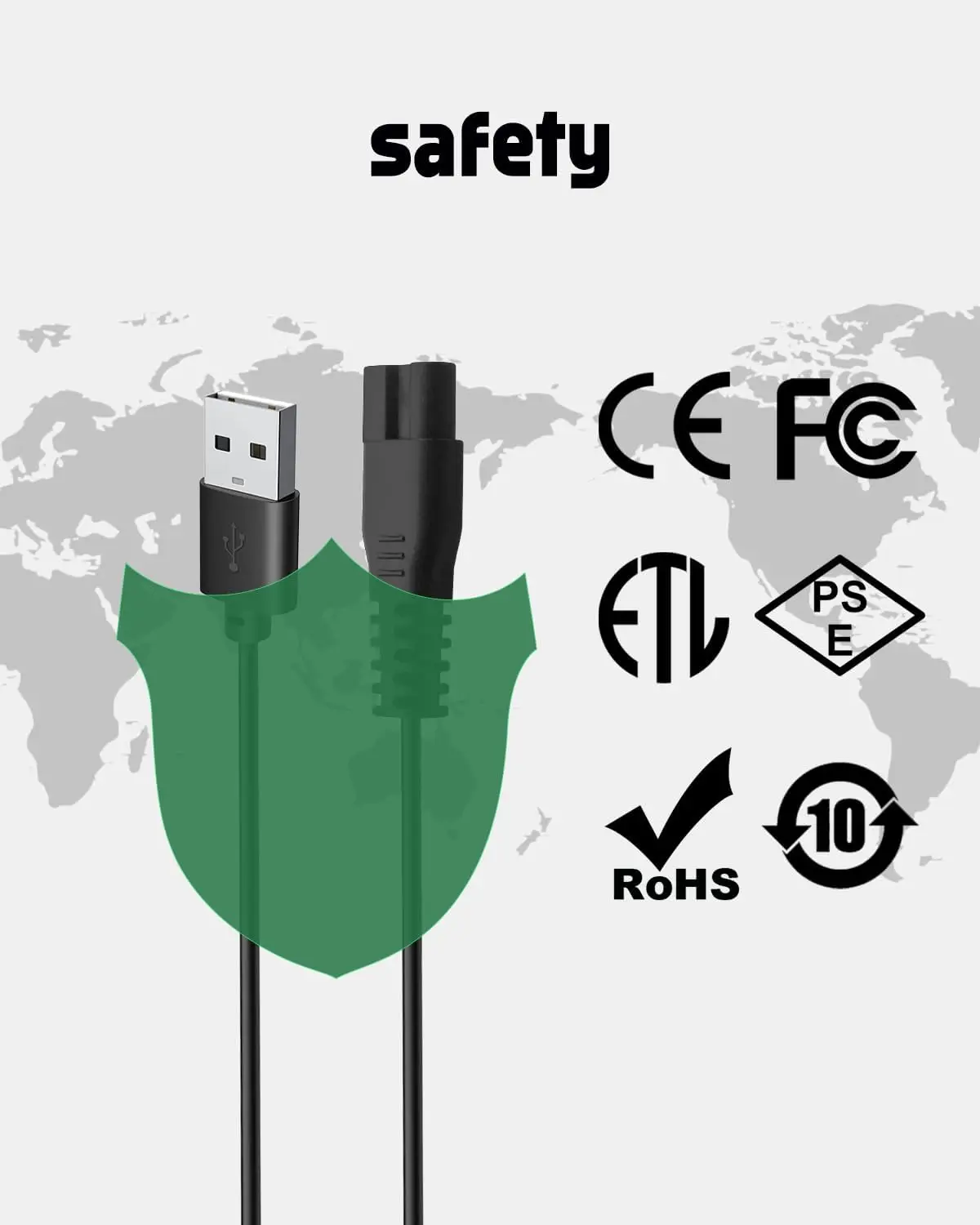 Cabo de carregamento usb 5v para aparador de pata de cachorro oneisall, linha de cabo de carregamento de substituição para cortador de preparação de cães pequenos e gatos com clea