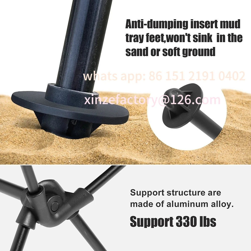 كراسي قمر قابلة للتخصيص، كرسي تخييم خارجي، كرسي صيد قابل للطي خفيف الوزن وعملي #3