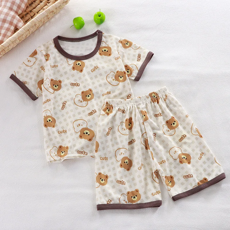 Short Sleeve Pajamas Sets 4