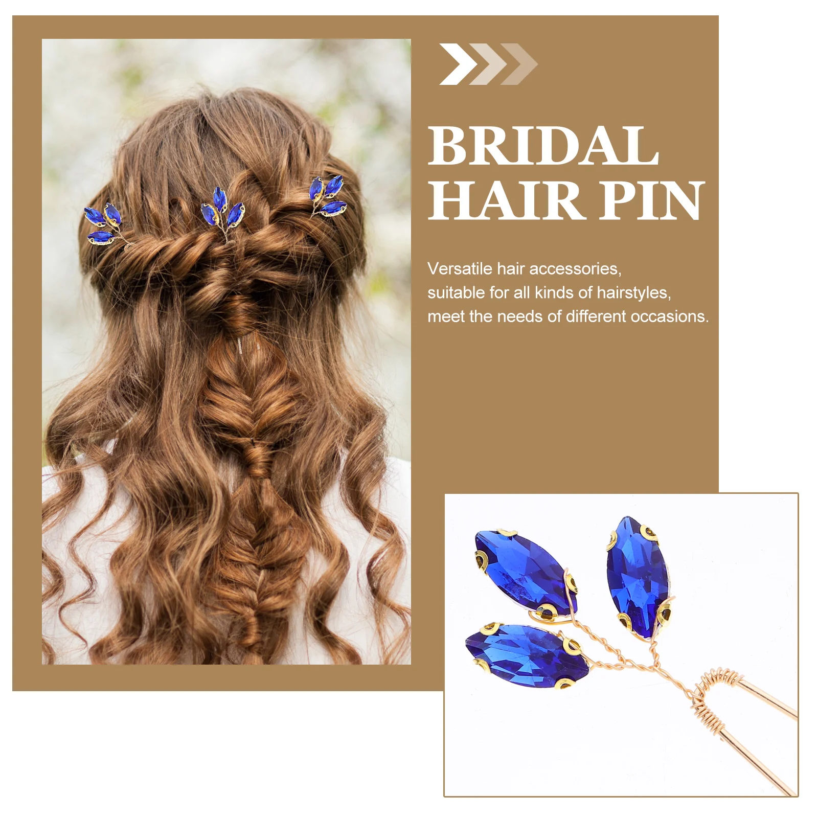

3pcs Rhinestone Hairpins U Shape Bridal Pin Wedding Hair Accessories Minimalist Elegant Design Durable Sparkling Hair Styling