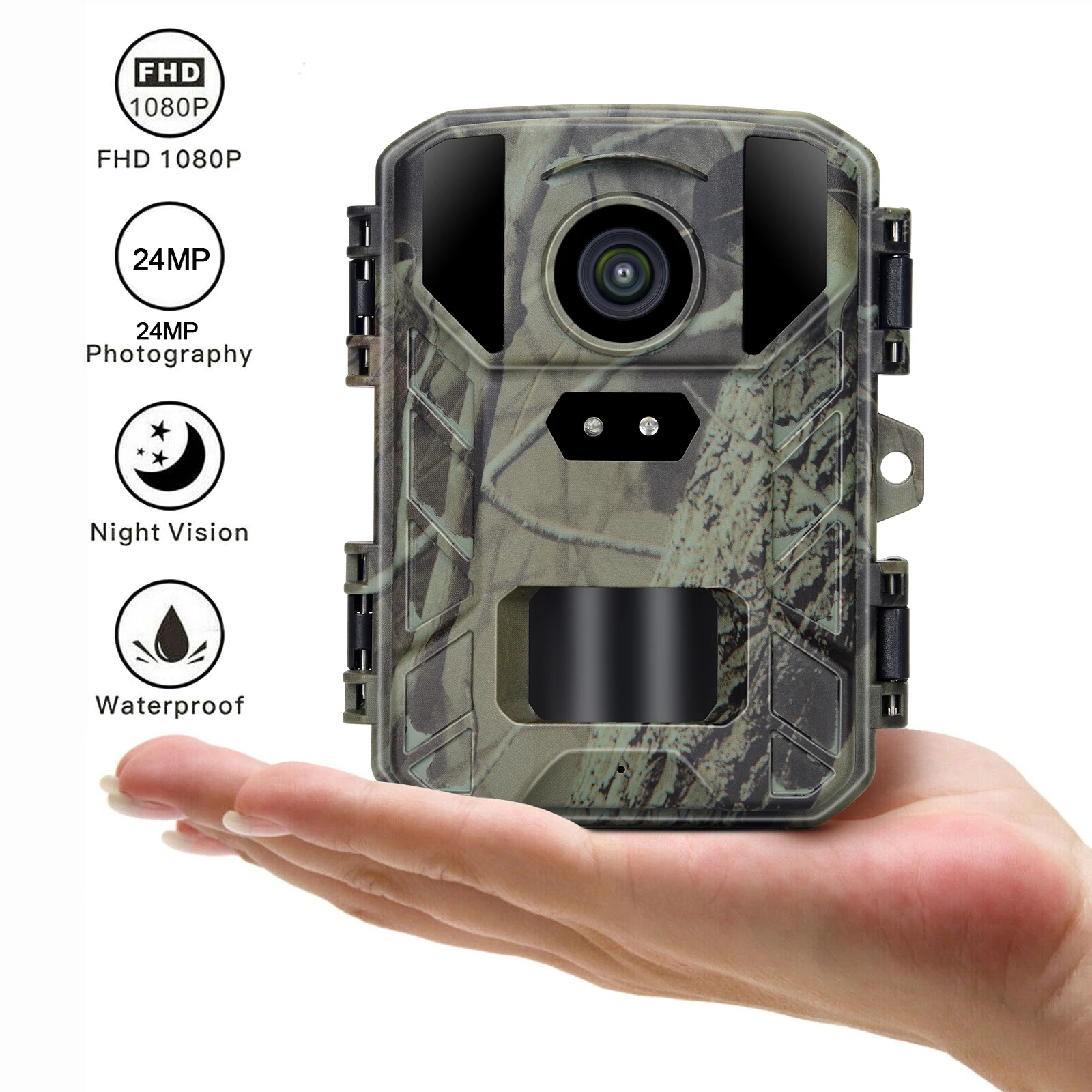 

Mini Trail Hunting Camera 24MP 1080P Wildlife Night Vision Cameras Wild Hunter Cam Mini800 Photo Trap Surveillance Tracking