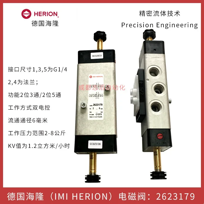 2026 2623179 Germany Hilong Solenoid Valve Herion Pilot-operated Dual Electronically Controlled Control Valve NAMUR Installation