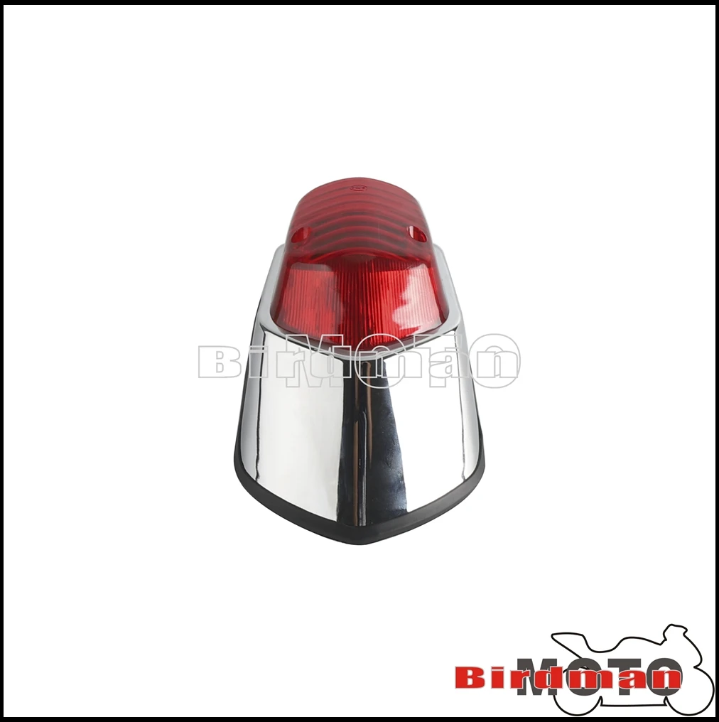 12V Chrome Retro Tail Light Brake Stop Lamp Universal For Harley Yamaha Honda Suzuki Shadow Sabre 1100 VT1100C2 VT400 VT750