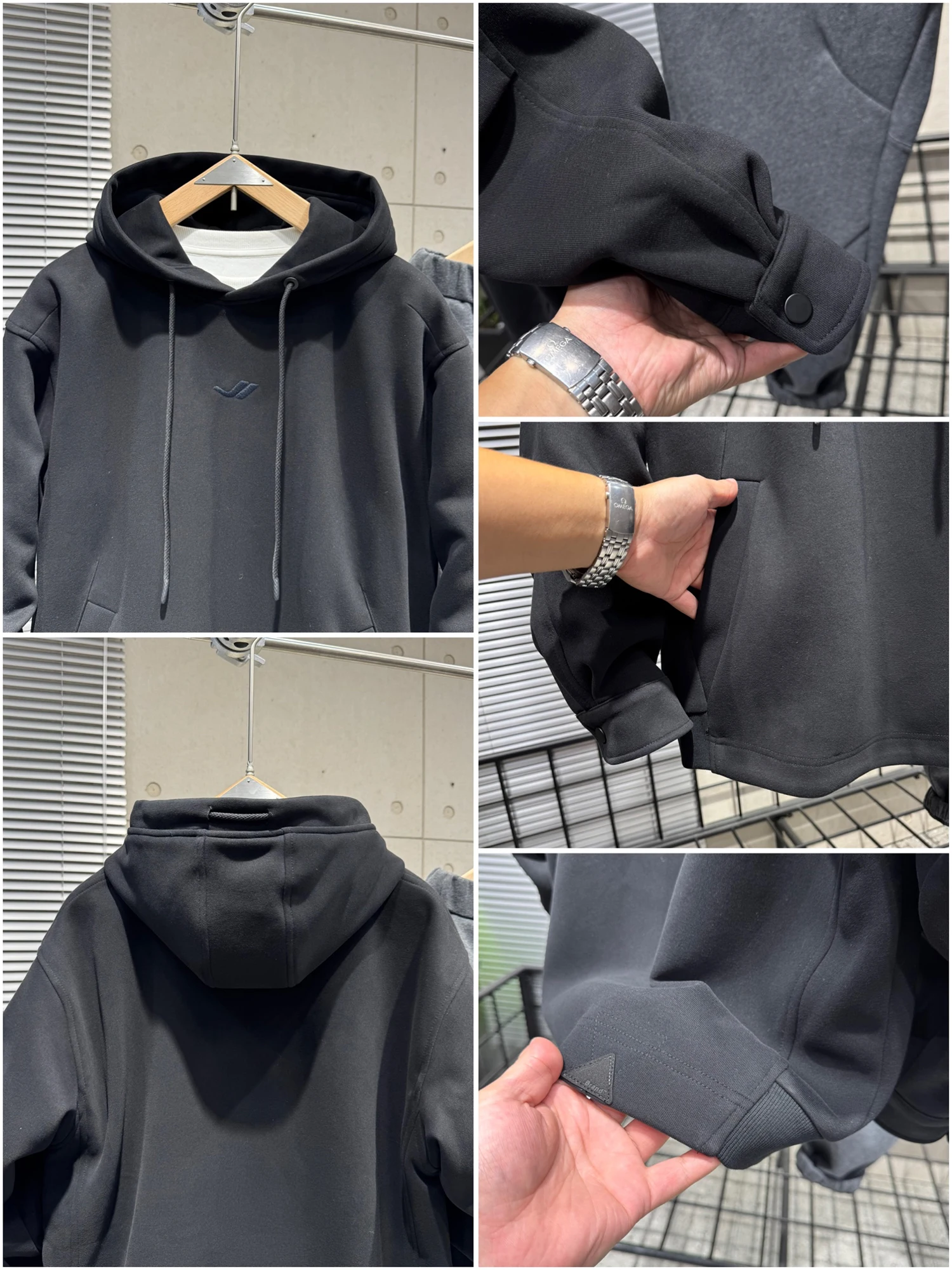 2025 Autumn Winter New Fashion Hooded Sweatshirt Design Sense Simple Pullover Hoodie Jacket Loose Versatile Top for Men
