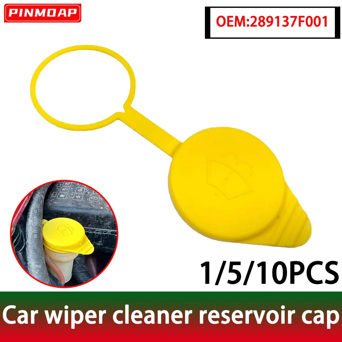 La cubierta de la botella de agua del coche PINMOAP es adecuada para Nissan Pathfinder R50 R51 Terrano R20 Mistral Navara D40 piezas de coche 289137F001