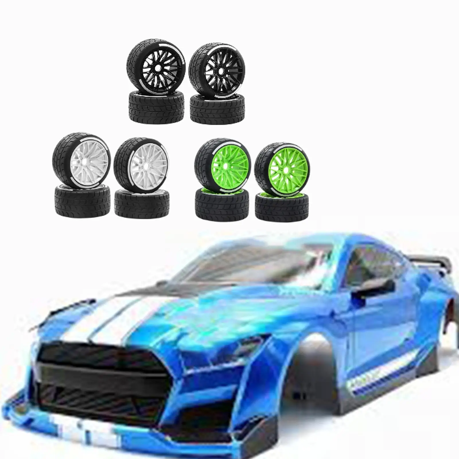 

4 Rooms 1/7 RC Car RC REPROOK PARTS on THE RATE RATE TIRES for THE PASSE-Time