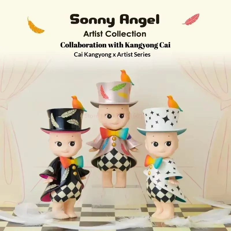 

Кукла-девочка Sonny Angel Cartoon Cai Kangyong из совместной серии с художником, японская популярная коллекционная игрушка, креативный успокаивающий подарок, украшение для дома