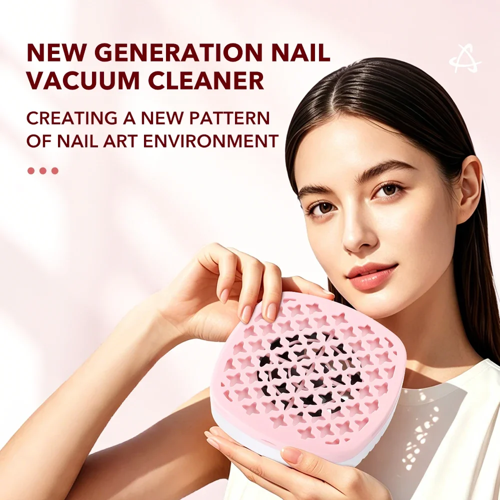 Mini Nail Dust Collector Extractor Fan For Manicure Machine Powerful Nail Vacuum Cleaner Nail Equipment With Cotton Paper Filter