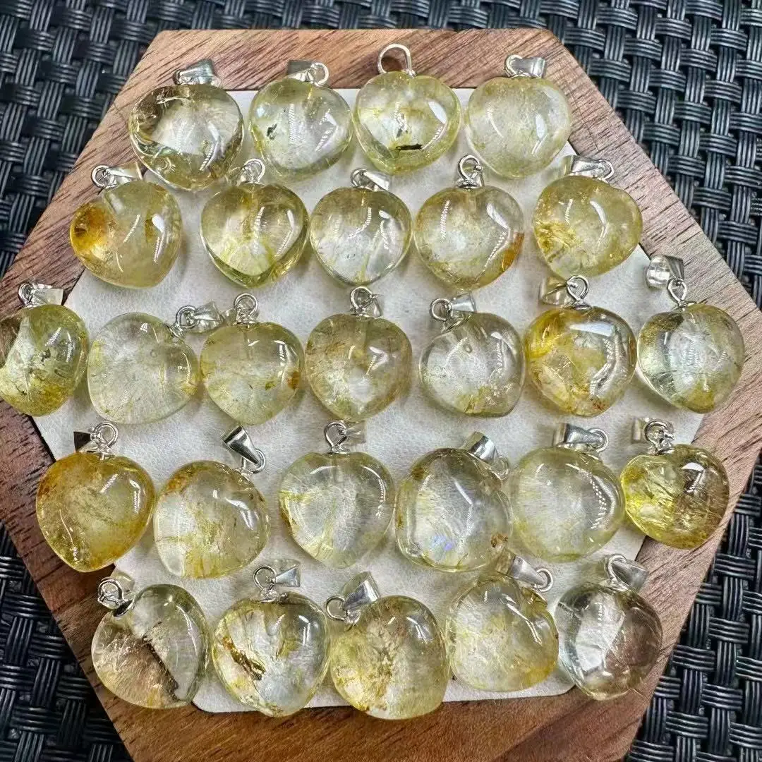 

Цельный кулон из серебра 925 пробы с инкрустацией из натурального топаза и камня в форме сердца для подарка