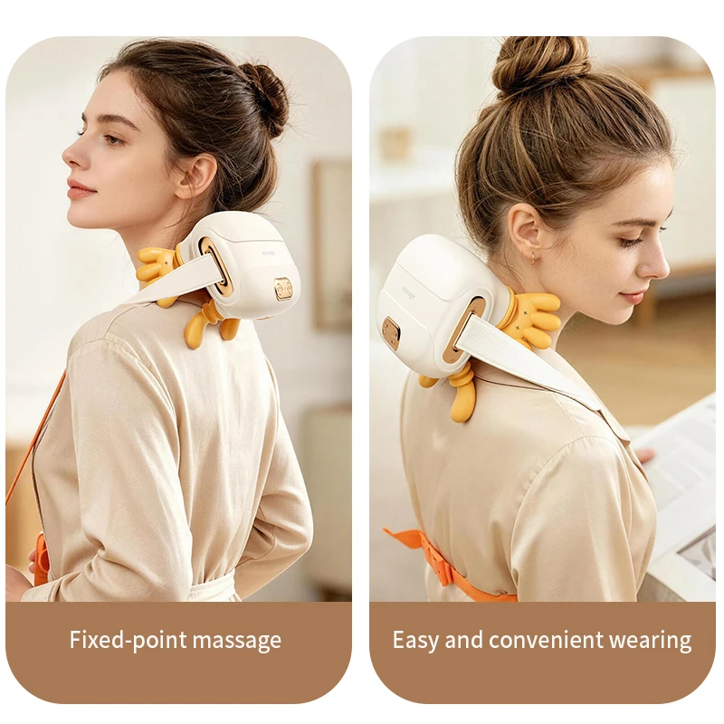 Bionic Finger Neck Shoulder Massager, Wireless Portable Trapezius Muscle Massage Machine, Multifunctional Cervical Relaxer