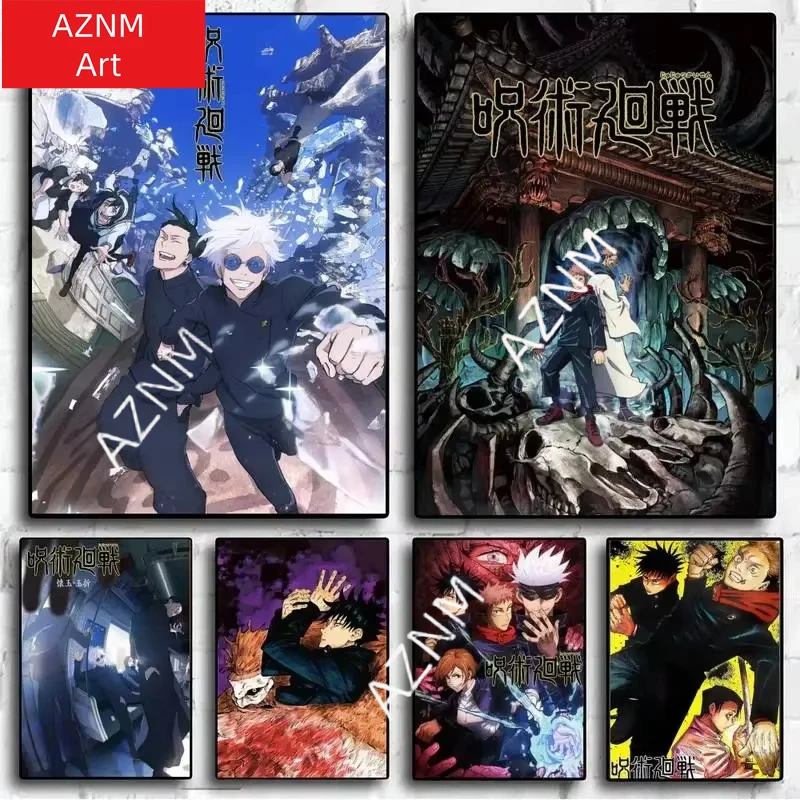 

Постеры с аниме-персонажами Jujutsu Kaisen для украшения стен