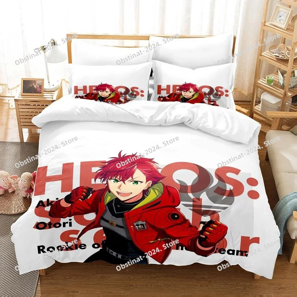 

3D Game HELIOS Rising Heroes Bedding Set Printed Duvet Cover Pillowcase Single Double Style Queen King Size Sets