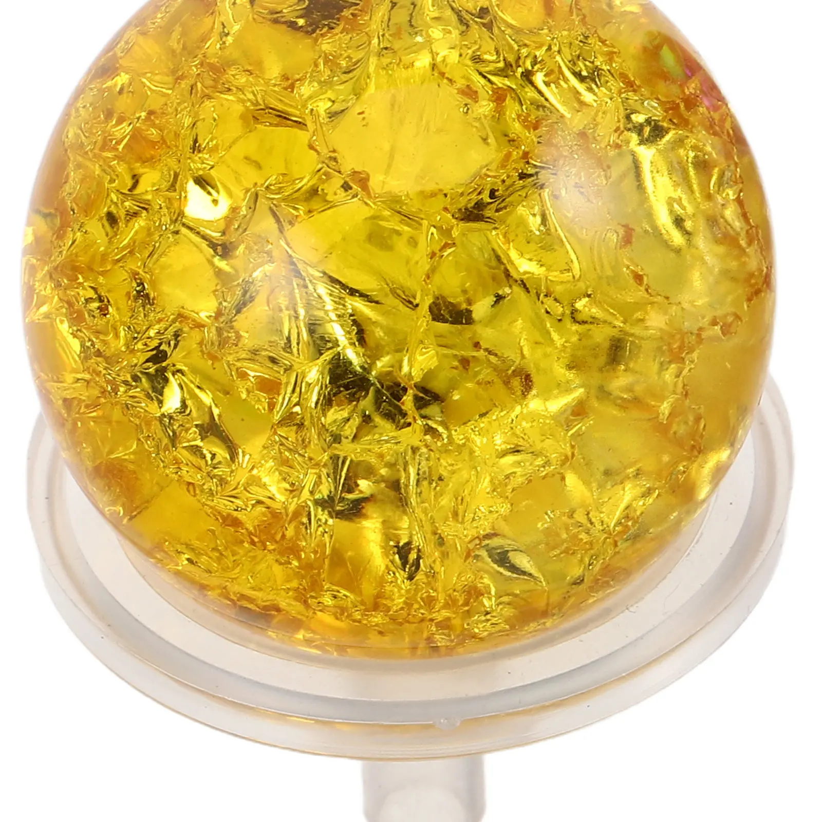 2Sets Crystal Glass Bubble Balls Ice Cracked Design Clear Reflective Spheres for Aquarium Decoration Fish Tank Accessories