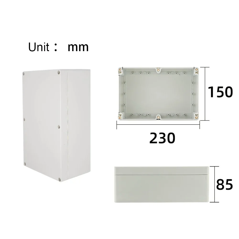 Projekt-Anschlussdose für Elektrokabel, Outdoor, DIY, versiegeltes IP67-Gehäuse, Kabelbox, 115 x 90 x 55 mm, wasserdichte elektronische Gehäuse