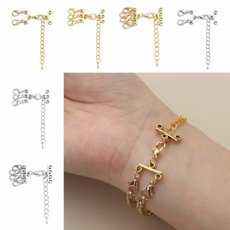 Collana bracciale fermagli collana fermagli a strati collane fermagli separatore perfetto per il collegamento del braccialetto della collana