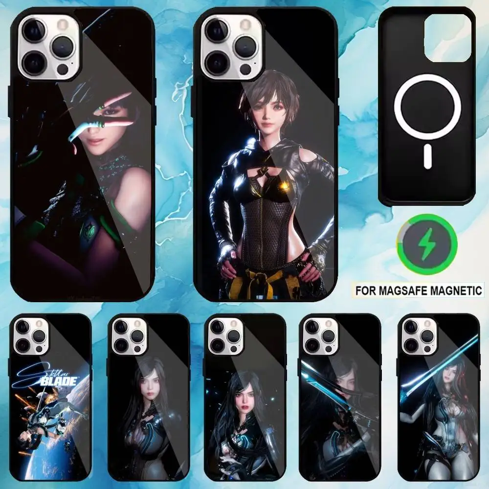 

Game S-Stellar Blade Phone Case For iPhone17,16,15,14,13,12,11 Plus,Pro Max Magnetic Magsafe Wireless Charging