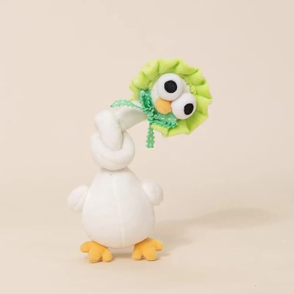 New 40cm Long-necked Pendant Cartoon Cute White Goose Bag Pendant Birthday Gift
