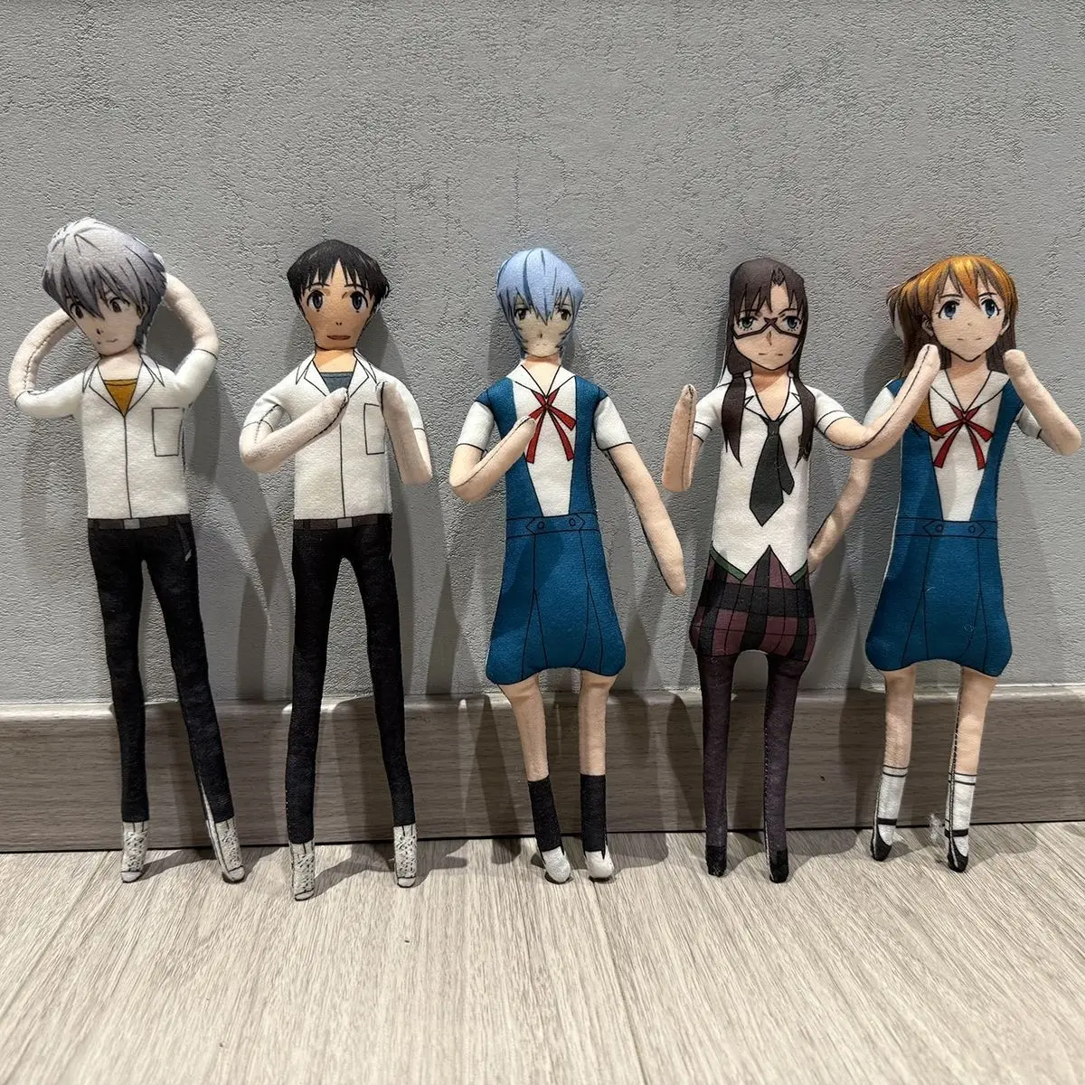 New Anime Asuka Plush Doll Ikari Shinji Ayanami Rei Nagisa Kaworu Abstract Doll Home Decor Funny Twistable Cartoon Figure Props