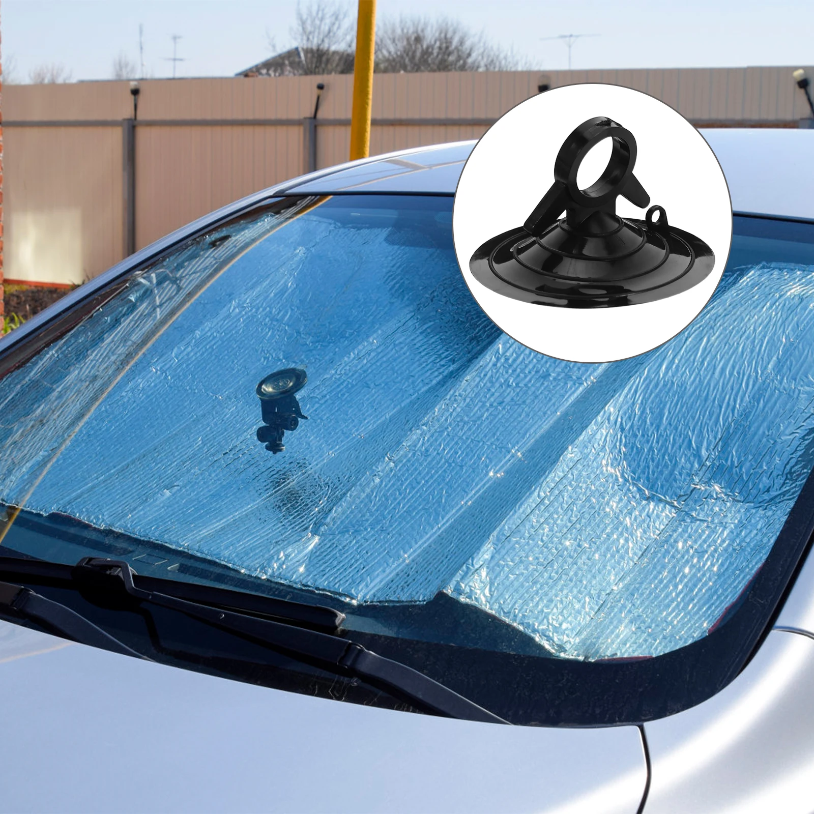

4pcs 4.5Cm Heavy Duty Windshield Suction Cups Car Sunshade Holder Thickened Car Curtain Suction Cup For Smooth Textured Surfaces