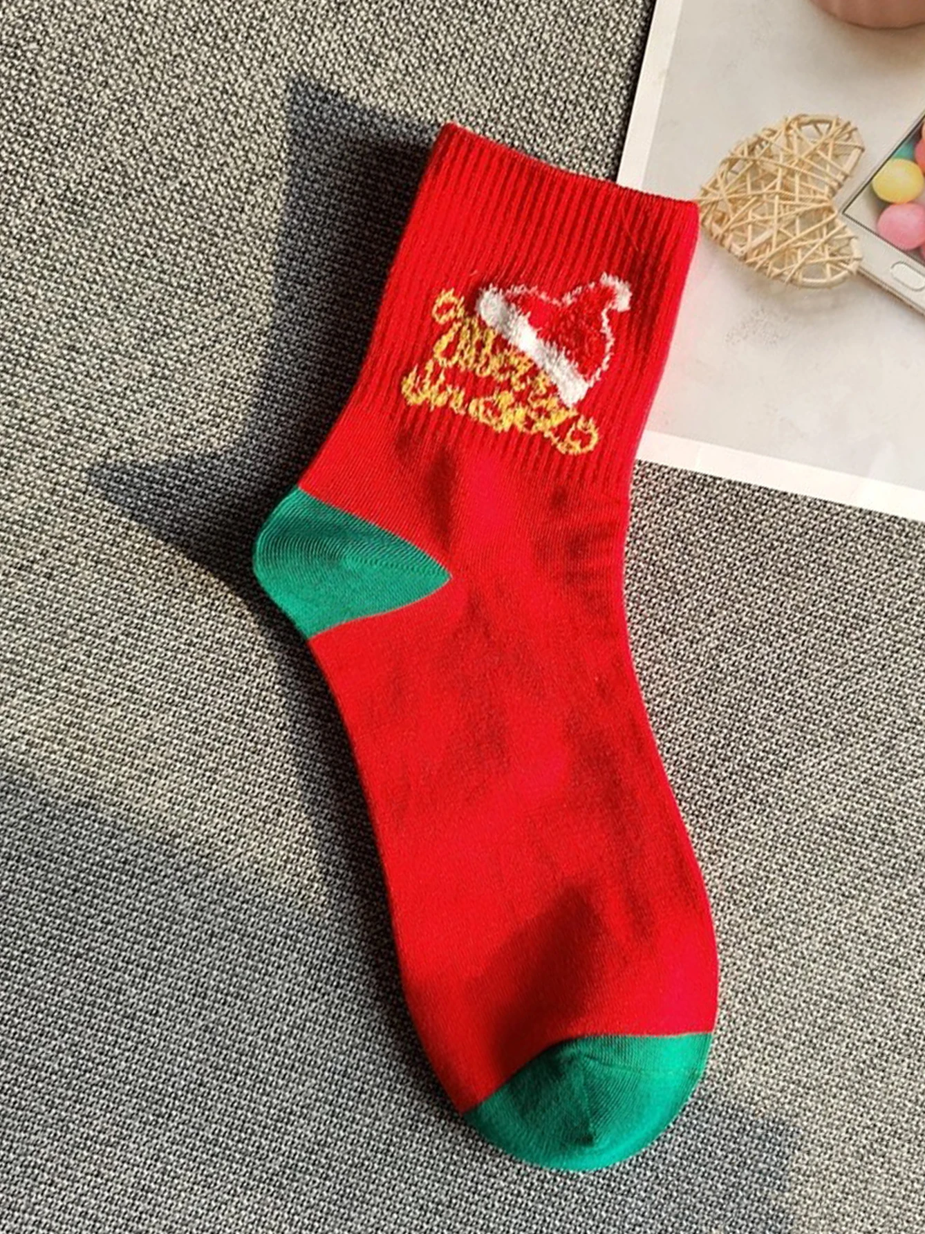 5pairs Cartoon Christmas Socks Ornaments Merry Christmas Decorations For Home Christmas Gifts Xmas Happy New Year Supplies image 4