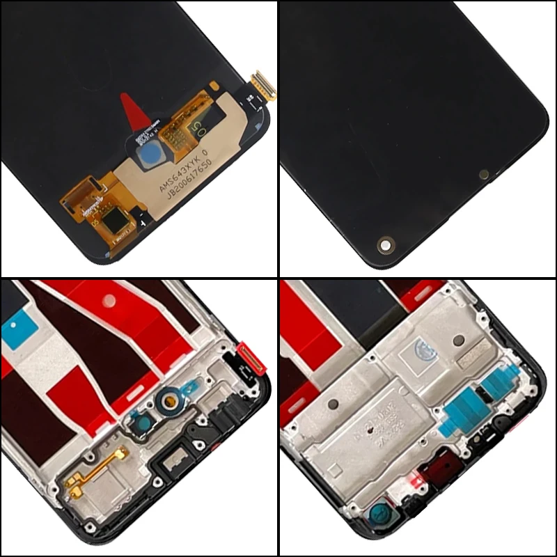 Imagem -06 - Super Amoled Touch Screen Digitizer Assembly com Impressão Digital 6.43 Display Lcd Apto para Oppo A94 5g Cph2211 Cph2203