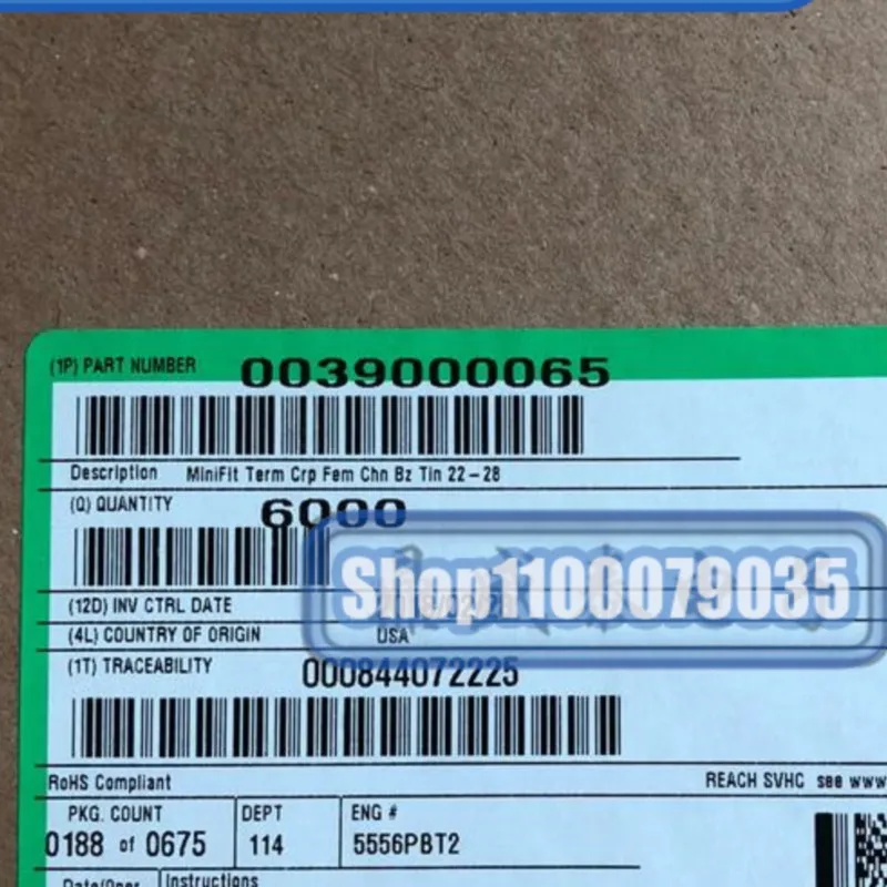 

100pcs/lot 3900-0065 39000065 39-00-0065 100% New and Original