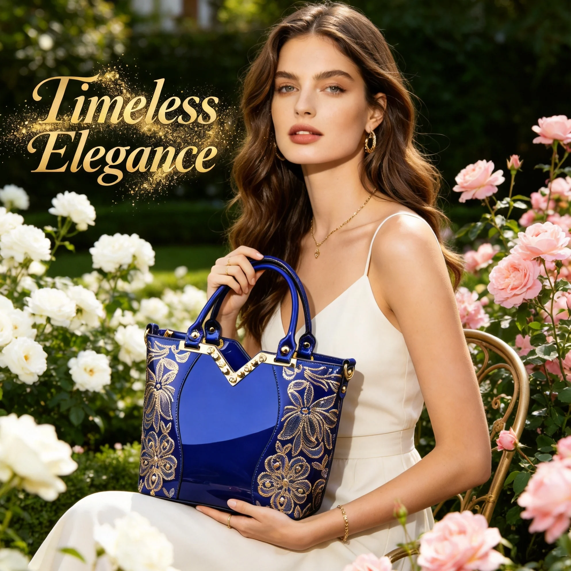 Lüks Timsah Derisi Desenli Kad - Top Handle Patent Bag incelemesi ve fiyatı