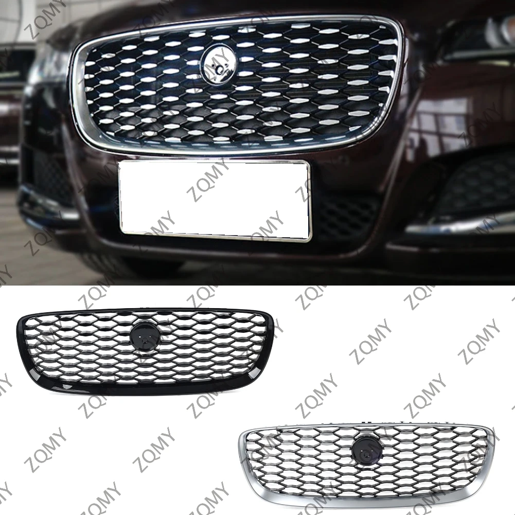 

Front Bumper Grille Centre Panel Styling Upper Radiator Grid Grill For Jaguar XF 2016 2017 2018 2019