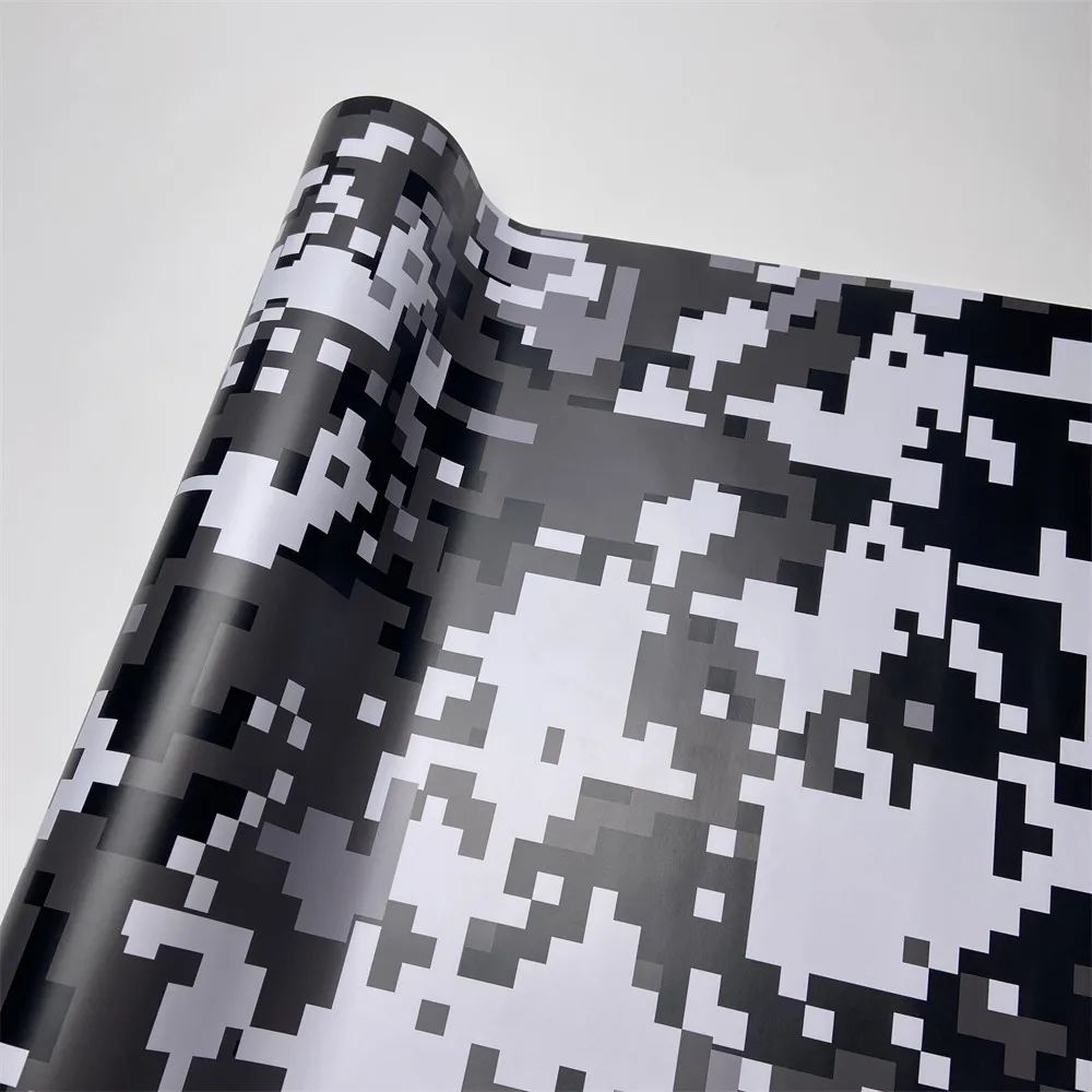 

Черная камуфляжная виниловая пленка с воздухом, граффити на кузов автомобиля, сделай сам, наклейка, пленка для автотюнинга, мотоцикла, компьютера, ноутбука