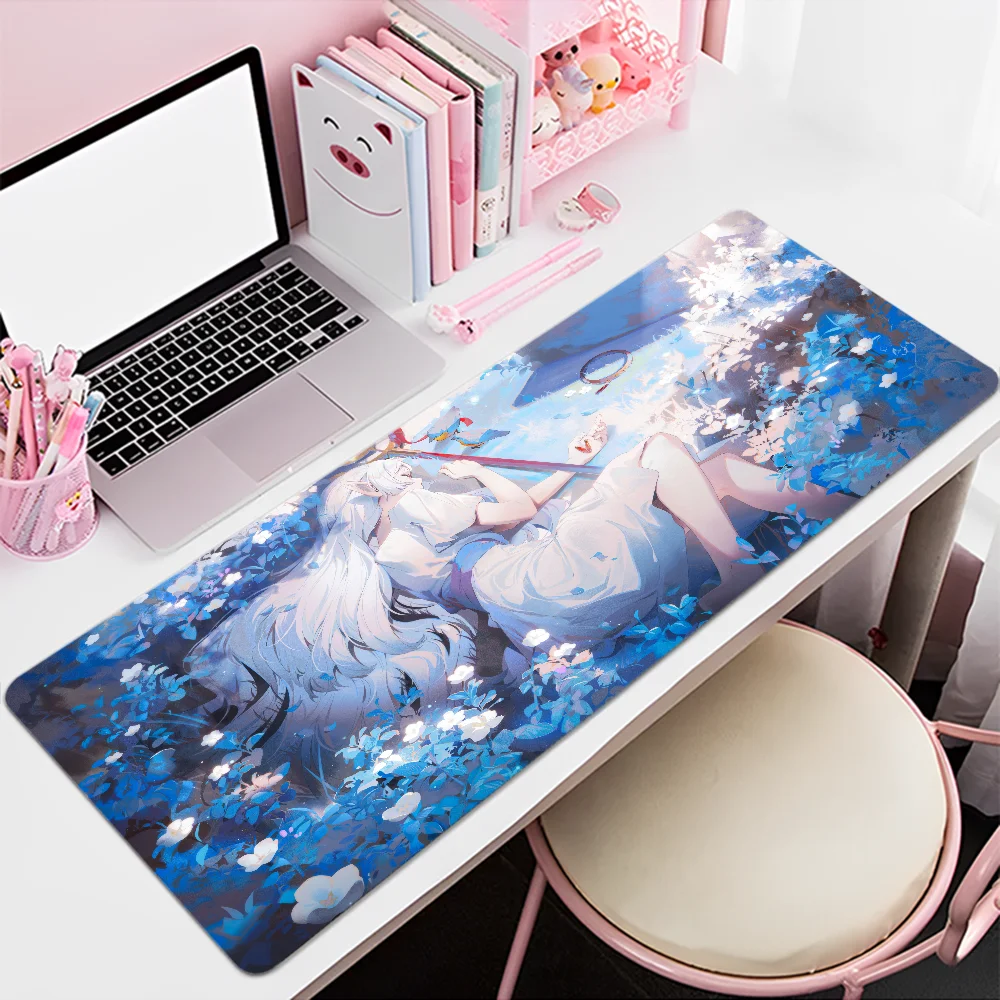 Frieren: Beyond Journey's End Mousepad Custom Skin Cartoon Anime Gaming Mouse Pad Keyboard Mouse Mats Desk Mat Accessories