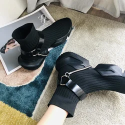 Designer Women Running Shoes Paris Knitting Boots Stretch Trainers Sneakers Casual Breathable Shoes for Women zapatos de mujer
