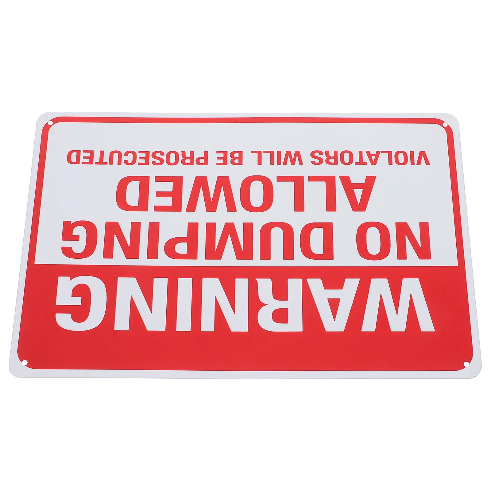 

No Dumping Warning Sign Iron Violators Prosecuted Safety Creative Funny Traffic Sign Yard Gates Public Commercial Areas