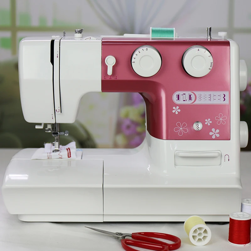 60W Heavy Duty Sewing Machine, 8 Built-in Stitches, Metal Frame, Twin Needle, Multifunctional Household Sewing Tools 220V