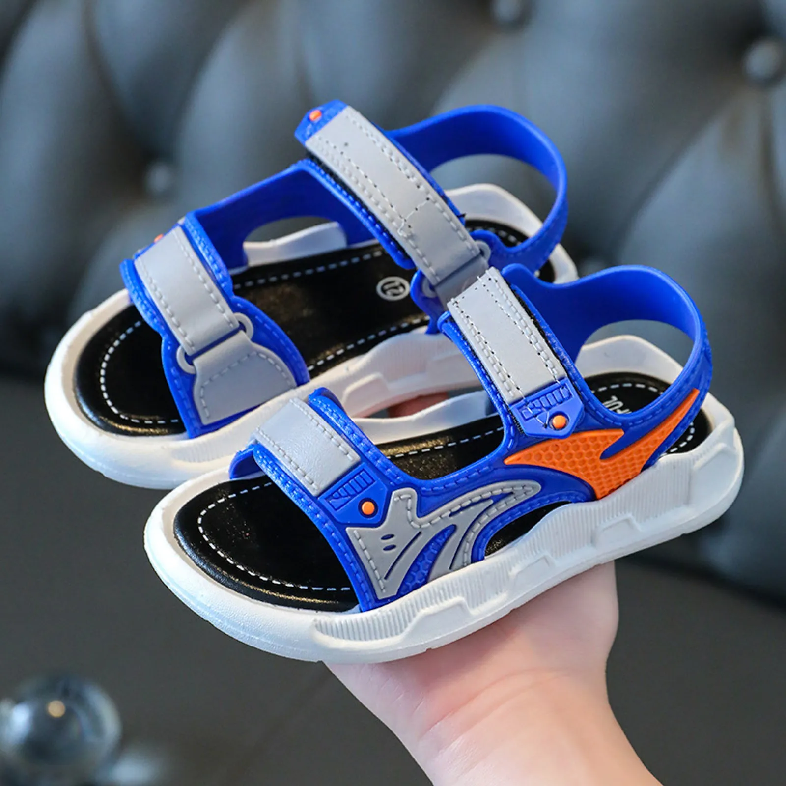 Neue Sommer Junge Sandalen große Kinderschuhe weiche Sohle Kinder Kinder Baby Strand Schuh Bades chuhe Outdoor Sandale römische Hausschuhe