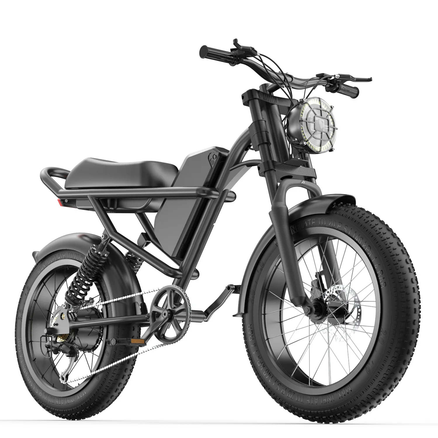 48V20A high endurance high power dual hydraulic fashion off-road two wheel electric bike