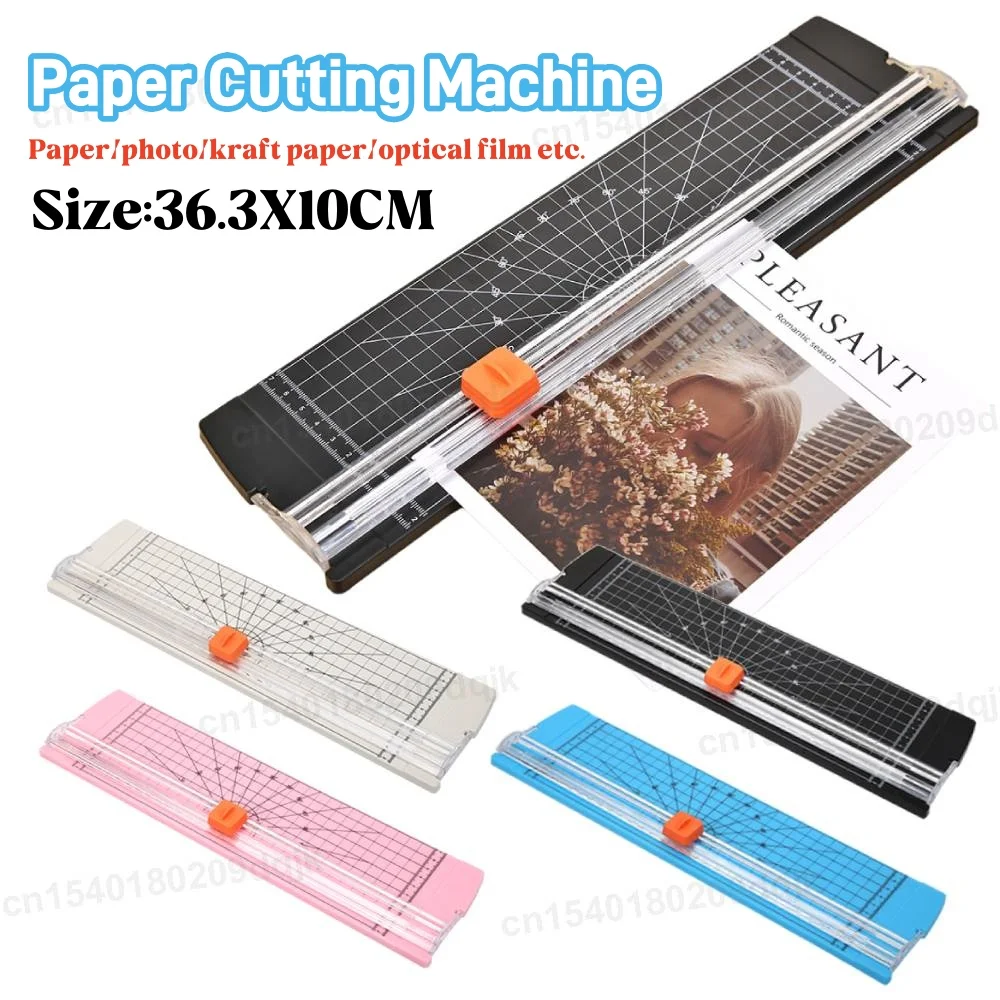 Cortador de papel de guillotina A4 de oficina con protector seguro de seguridad automático para máquina de tapete de corte ligero de papel artesanal de cupones