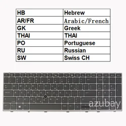 Laptop Keyboard for HP L17971- L14366- L13000- BB1 -FP1 V162826FK1 6037B0142135 HB AR/FR GK THAI Portuguese RU Swiss CH QWERTZ