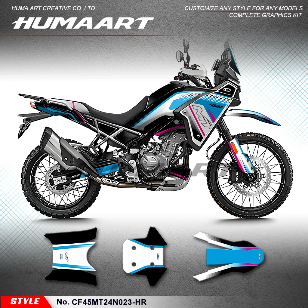 

Графика HUMAART для мотоциклов на заказ, прочный винил для CFMOTO 450MT 450 MT 450, комплект для восстановления, CF45MT24N023-HR