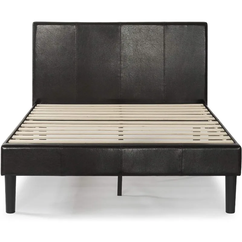 Gerard Faux Leather Upholstered Platform Bed Frame /Mattress Foundation /Wood Slat Support /No Box Spring Needed California King